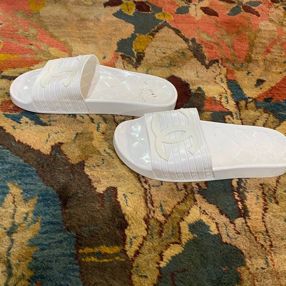 CHANEL Shoes Authentic Chanel Pool Slide Poshmark